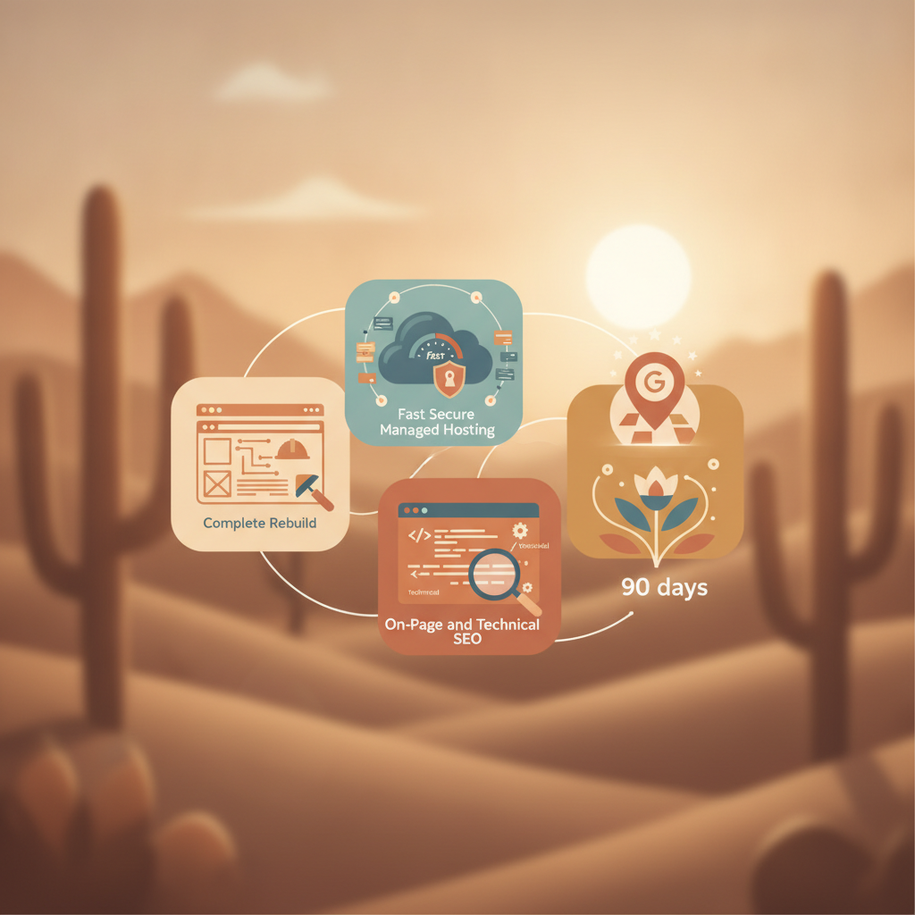 Illustration for What should the best Scottsdale SEO company do in the first 90 days? — Website designer