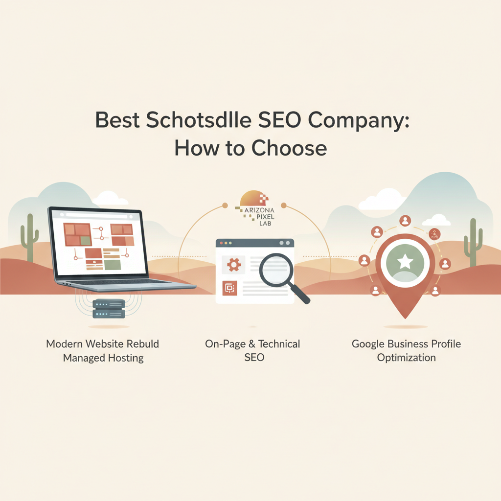 Illustration for Best Scottsdale SEO Company: How to Choose — Website designer