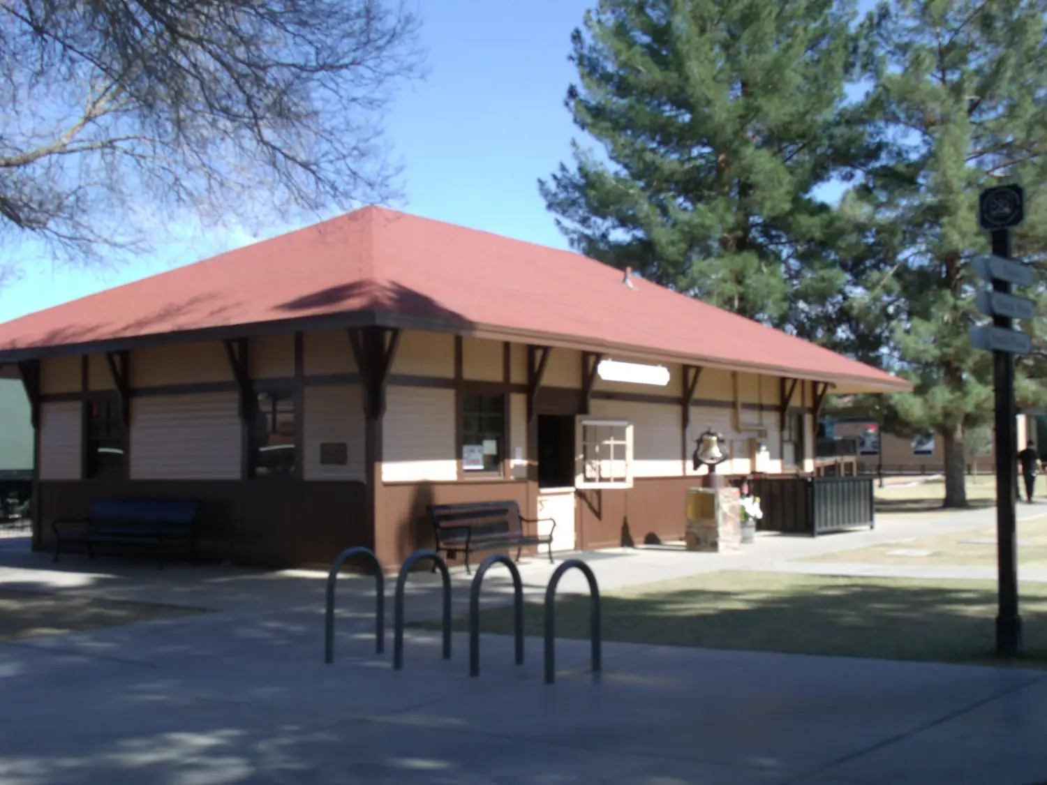 The historic Peoria, Arizona train depot