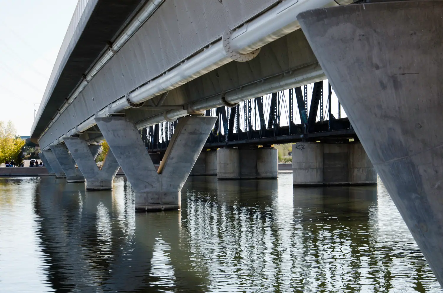 The Tempe Town Lake bridge